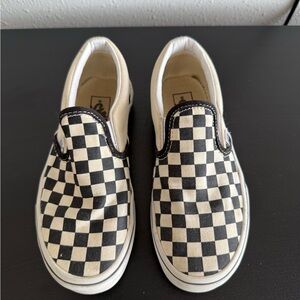 Vans Kids Black and White Checkered Sneakers